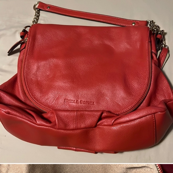 Emma & Sophia Handbags - Emma & Sophia Tomato Red Hobo Bag Has Calll.out On Seam See Phothos